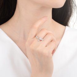 Srebrny pierścionek rodowany srebro próba 925