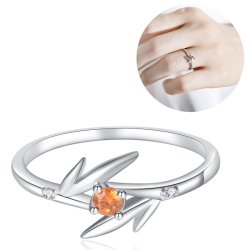 Srebrny pierścionek rodowany srebro próba 925 dla kobiety