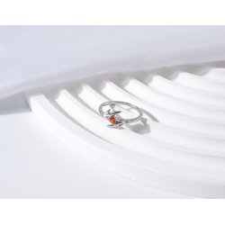 Srebrny pierścionek rodowany srebro próba 925 dla kobiety