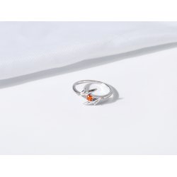 Srebrny pierścionek rodowany srebro próba 925 dla kobiety