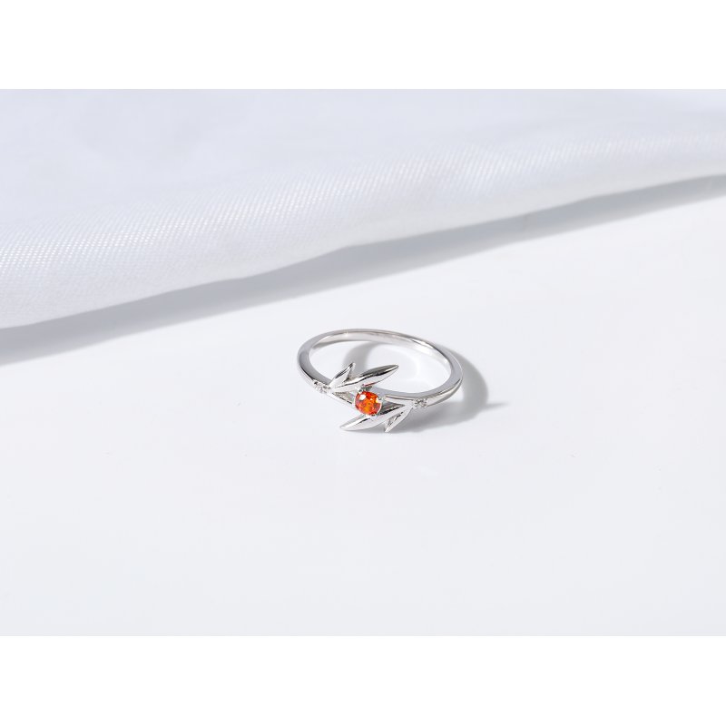 Srebrny pierścionek rodowany srebro próba 925 dla kobiety