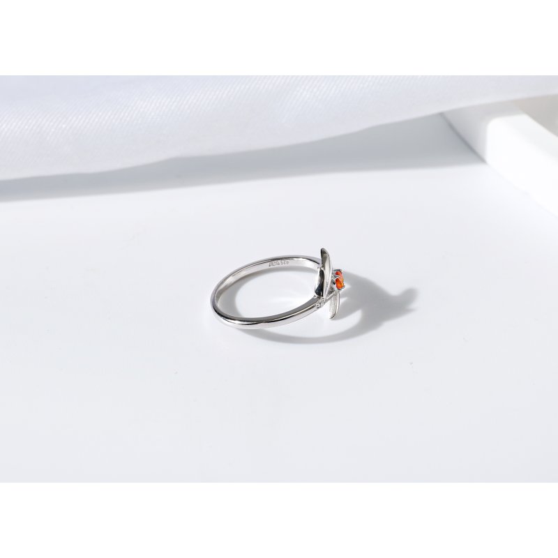 Srebrny pierścionek rodowany srebro próba 925 dla kobiety