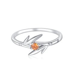 Srebrny pierścionek rodowany srebro próba 925 dla kobiety