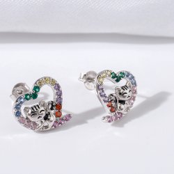 Kolczyki srebrne wkrętki kotki dla dziewczynki srebro próba 925 sztyfty