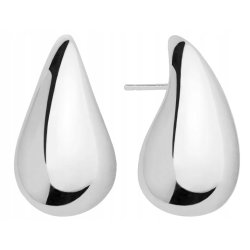 Srebrne kolczyki wkrętki duże krople łezki sztyfty srebro 925 oryginalne