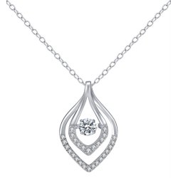 Naszyjnik srebrny łańcuszek z zawieszką srebro 925