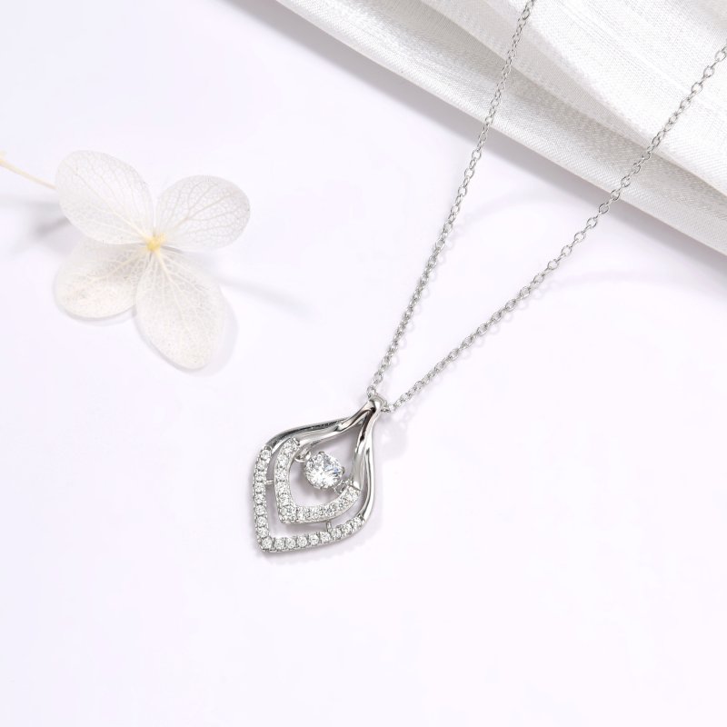 Naszyjnik srebrny łańcuszek z zawieszką srebro 925