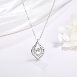 Naszyjnik srebrny łańcuszek z zawieszką srebro 925