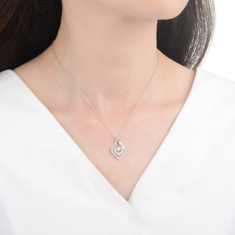 Naszyjnik srebrny łańcuszek z zawieszką srebro 925