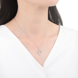 Naszyjnik srebrny dla mamy srebro 925 mama