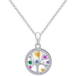 Srebrny naszyjnik damski łańcuszek srebro drzewko naszyjnik przyjaźni