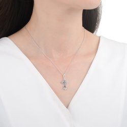Naszyjnik srebrny krzyżyk srebro 925 - modny dodatek