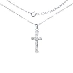 Naszyjnik srebrny krzyżyk srebro 925 dla eleganckiej kobiety