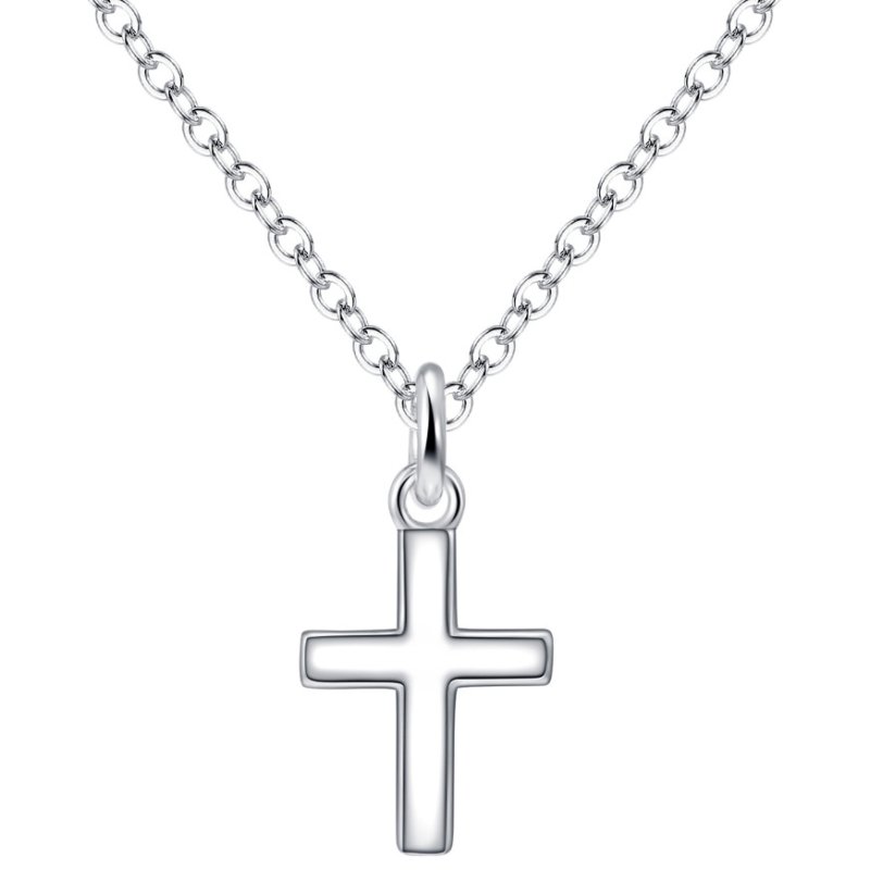 Naszyjnik srebrny krzyżyk łańcuszek srebro 925