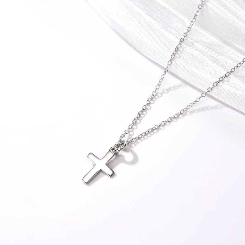 Naszyjnik srebrny krzyżyk łańcuszek srebro 925
