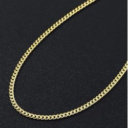 Męski srebrny łańcuszek pancerka srebro próba 925 pozłacany