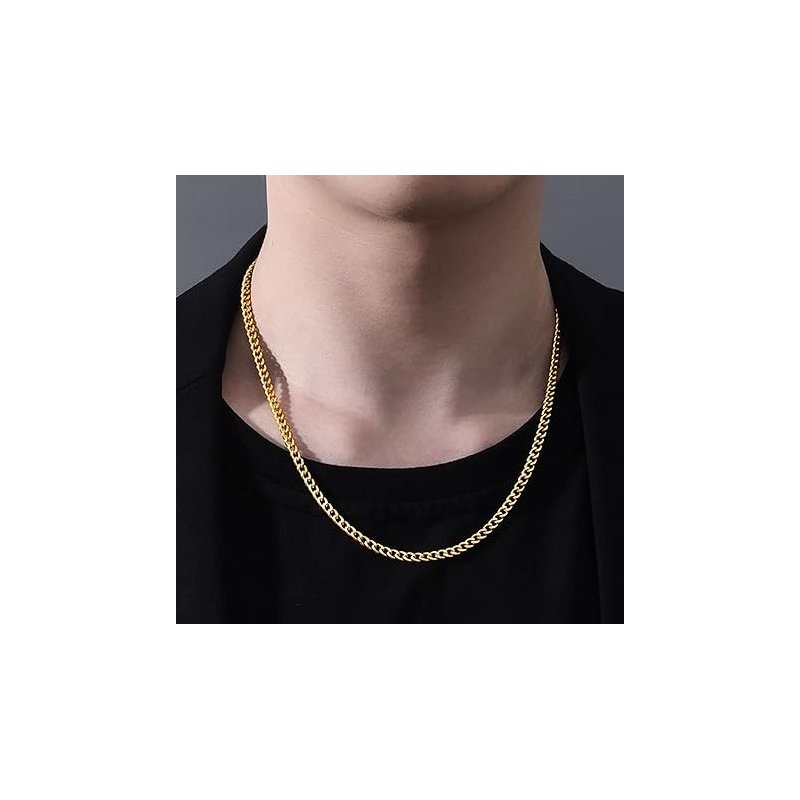 Męski srebrny łańcuszek pancerka srebro próba 925 pozłacany