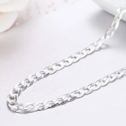 Szeroki łańcuszek srebrny pancerka męski 55 cm srebro próba 925 oryginalny