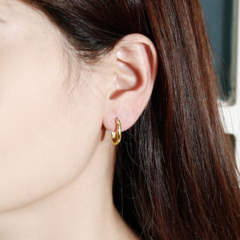 Srebrne kolczyki damskie angielskie srebro 925 pozłacane dla kobiety