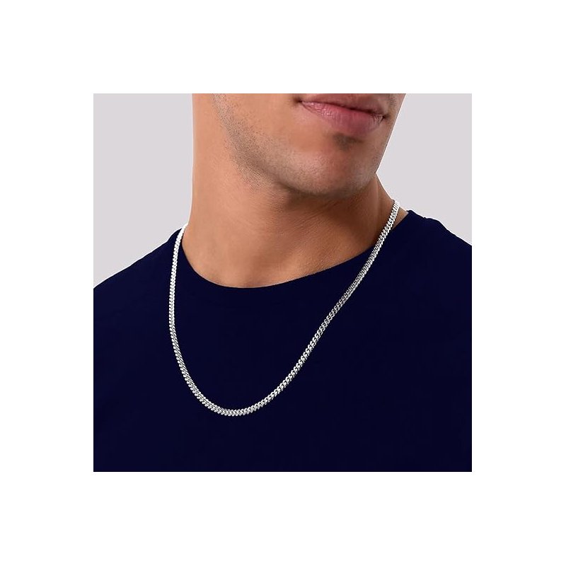 Męski srebrny łańcuszek pancerka 60 cm łańcuszek srebro próba 925