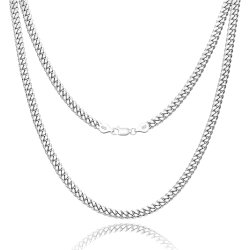 Męski srebrny łańcuszek pancerka 60 cm łańcuszek srebro próba 925