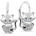 Srebrne kolczyki dla dziewczynki dzieci kotki srebro próba 925
