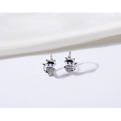 Srebrne kolczyki dla dziewczynki dzieci kotki srebro próba 925