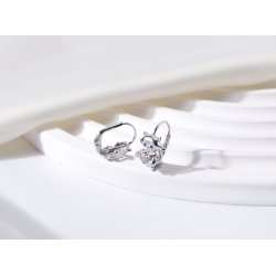 Srebrne kolczyki dla dziewczynki dzieci kotki srebro próba 925