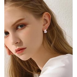 Srebrne kolczyki dla dziewczynki dzieci liski srebro próba 925