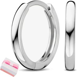 Srebrne kolczyki kółka kolczyki koła rodowane angielskie srebro próba 925