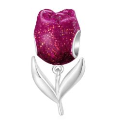 Charms zawieszka srebrna beads kwiatek srebro próba 925 oryginalny