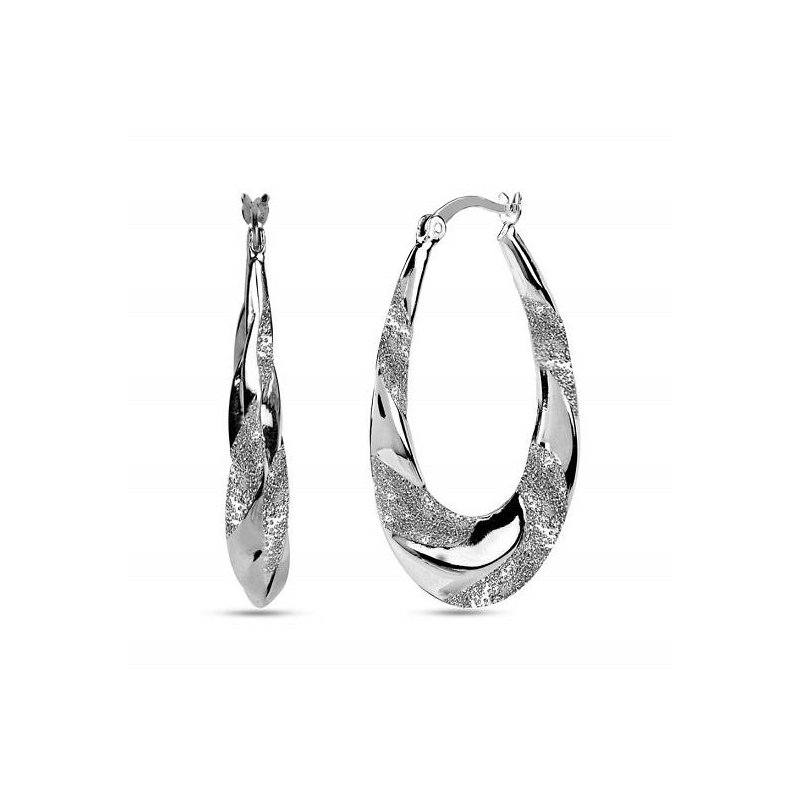 Srebrne kolczyki angielskie koła rodowane srebro próba 925 oryginalne