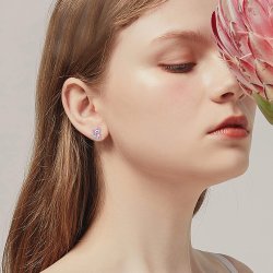 Kolczyki srebrne dla dziewczynki dzieci aksolotl wodny smok srebro 925