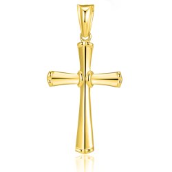 Srebrny męski duży krzyż zawieszka krzyżyk pozłacany srebro próba 925 elegancki prezent