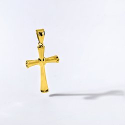 Srebrny męski duży krzyż zawieszka krzyżyk pozłacany srebro próba 925 elegancki prezent