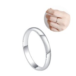 Pierścionek srebrny obrączka srebrna polerowana wąska srebro próba 925