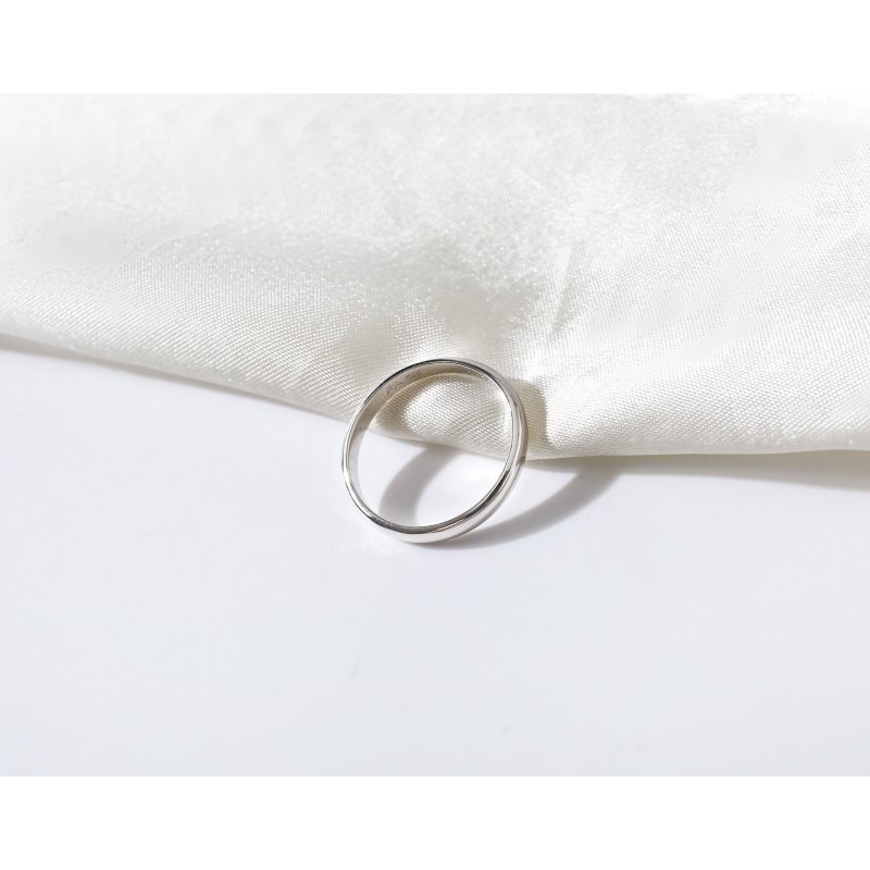 Pierścionek srebrny obrączka srebrna polerowana wąska srebro próba 925