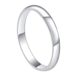 Pierścionek srebrny obrączka srebrna polerowana wąska srebro próba 925