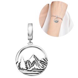 Charms srebrny zawieszka góry srebro próba 925 oryginalny