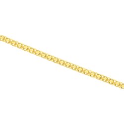 Srebrny łańcuszek damski naszyjnik bismark srebro próba 925 pozłacany