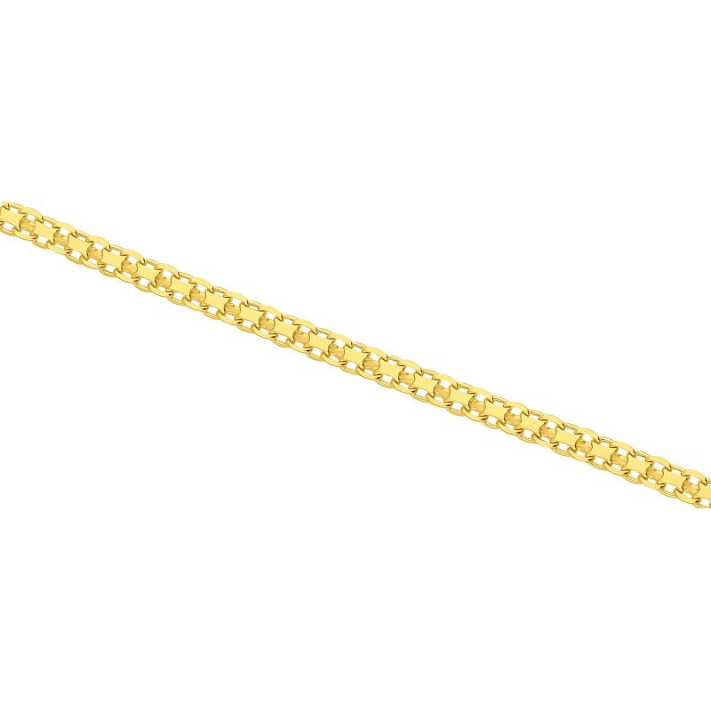 Bransoletka srebrna damska bismark srebro próba 925 pozłacana