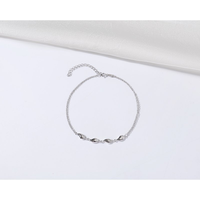 Srebrna bransoletka krople regulowana srebro 925