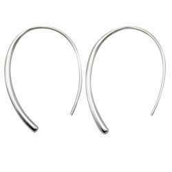 Srebrne kolczyki wiszące rodowane srebro próba 925 eleganckie modne