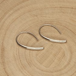 Srebrne kolczyki wiszące rodowane srebro próba 925 eleganckie modne