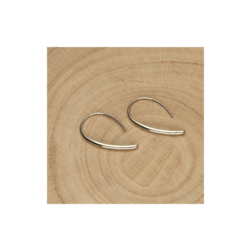 Srebrne kolczyki wiszące rodowane srebro próba 925 eleganckie modne