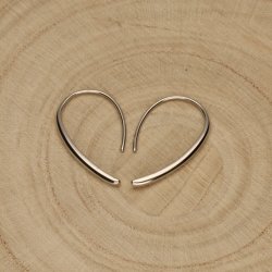 Srebrne kolczyki wiszące rodowane srebro próba 925 eleganckie modne