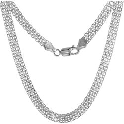 Naszyjnik srebrny damski łańcuszek bismark srebro próba 925 45 cm