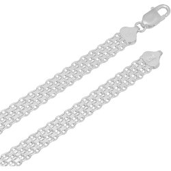 Naszyjnik srebrny damski łańcuszek bismark srebro próba 925 45 cm