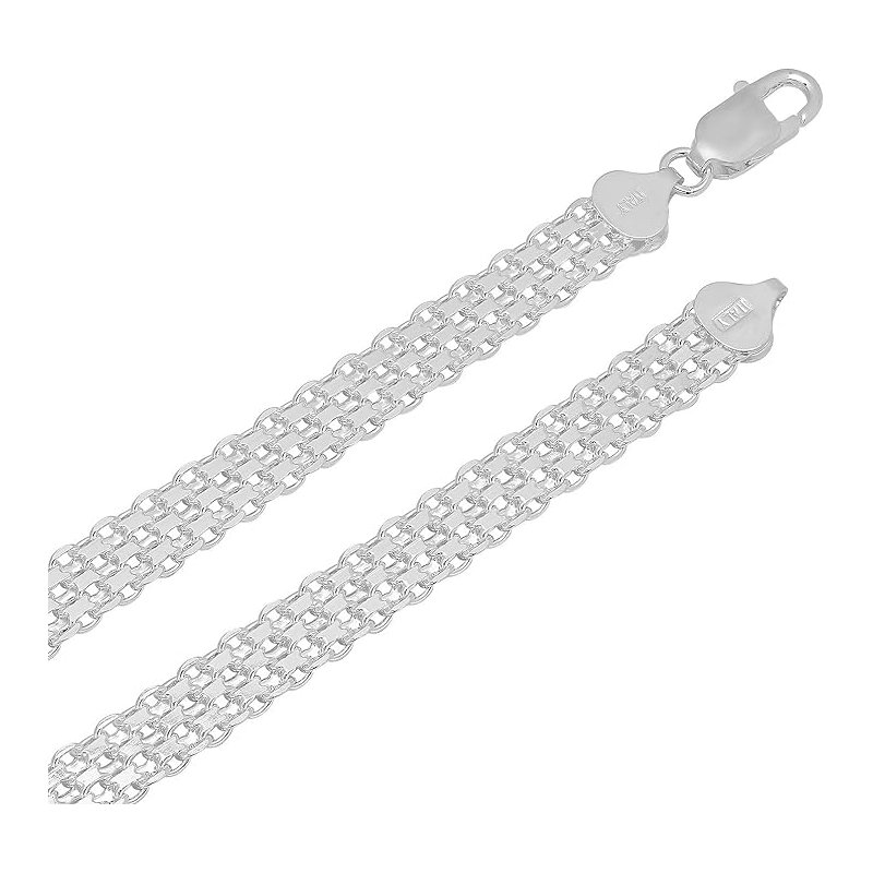 Naszyjnik srebrny damski łańcuszek bismark srebro próba 925 45 cm