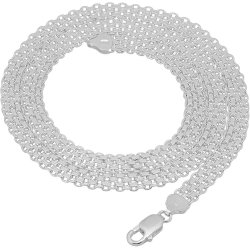 Naszyjnik srebrny damski łańcuszek bismark srebro próba 925 45 cm